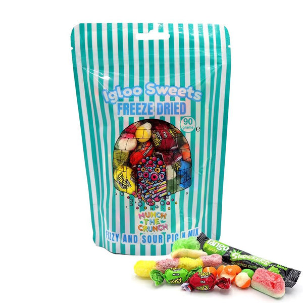 Igloo Fizzy and Sour Pic n Mix Freeze Dried Sweets Pouch