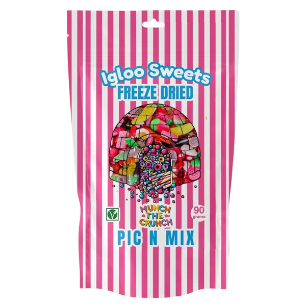 Igloo Pink Pic n Mix Freeze Dried Sweets Pouch